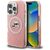 Karl Lagerfeld IML Glitter Karl &amp; Choupette Heads Logo MagSafe Case for iPhone 16 Pro Max - Pink