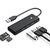 Orico PAPW3AT-U3 USB Hub 4-port 3x USB-A 3.0 with microSD/SD card reader 1 m - black
