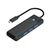 Orico PAPW3AT-C3 USB Hub 4-port 3x USB-A 3.0 with microSD/SD card reader 0.15 m - black