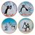 PINGU - 4 Embossed Metal Coasters