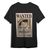 One Piece T-Shirt Monkey D. Luffy Wanted Black Size XL