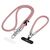 Tech-Protect C10S Crossbody Phone Lanyard (114 cm) + Wrist Strap (31 cm) - Pink Titanium
