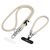 Tech-Protect C10S Crossbody Phone Lanyard (114 cm) + Wrist Strap (31 cm) - Beige Titanium