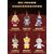 Neekyio Silent Beast Plush Keychain 15 cm Blind Box Display (6)