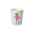 Rice - Melamine Kids Cup with Monkey Print - Matte Blue - 150 ml / Baby and Children