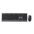 Gembird KBS-WPS-02 Dual-mode slim wireless desktop set, 2.4G+BT, US layout