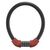 Rockbros RKS870-BK bicycle lock with code, steel cable, 85 cm - red