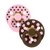BIBS - Pacifier Studio Colour 2 Pack Polka Latex - Baby Pink/Mocha - Size 1 / Baby and Children
