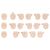 Megami Device M.S.G. Plastic Model Kit 10 Face Set Puni Mofu 01 Skin Color A