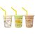 MY NEIGHBOR TOTORO - 3 glasses with straws set
