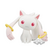 PUELLA MAGICA THE MOVIE REBELLION - Kyubey - Figure Fluffy Puffy 7cm