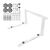 Maclean Air Conditioner/Heat Pump Mount/Hanger, dimensions 800x420x600 mm, galvanized steel, up to 260 kg, MC-147