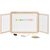 Jura - Magnetic Wall Triptych Blackboard - Black - 90cm x 60cm /