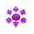 FanRoll Mini Dice Set Stardust Purple (7)