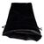 FanRoll Dice Bag Velvet Black with Black Satin Large