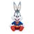 Looney Tunes Plush Figure 100th Anniversary Superheroes Bugs Bunny 20 cm