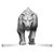 Pathfinder Battles Deep Cuts Unpainted Miniature Hyaenodon 13 cm