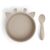 Nuuroo - Elia silicone dinner set 2-pack - Cobblestone /