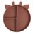 Nuuroo - Orla silicone divided plate - Mahogany /