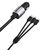Dudao 3in1 USB Car Charger 3.4A Built-in Lightning / USB Type C / Micro USB Cable Black (R5ProN Black)