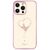 Silicone case with Swarovski crystals Kingxbar Wish Series for iPhone 14 Plus - pink