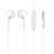 Dudao X10S wired in-ear headphones 3.5mm mini jack 1.15m - white