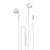 Dudao X3 in-ear headphones, wired, 3.5mm minijack - white