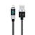 Orico LDA2L USB-A to Lightning Cable 12W with LED Display 0.5m - Black and Silver