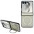 Etui Guess Magnetic Ring Stand Grained Classic Logo MagSafe na Samsung Galaxy Z Flip 8 - beżowe