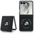 Etui Karl Lagerfeld Karl&Choupette Pins MagSafe na Samsung Galaxy Z Flip 8 - czarne
