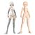 Megami Device Model Kit Accesoory Set B1R-M Chassis Kit Skin Color A (Reproduction) 14 cm