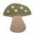 Bloomingville MINI - Mushroom Rug - Green - Wool /