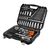 NEO TOOLS Socket Set 1/2", 1/3", 220 pcs, Satin Finish