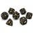 CritStones Hollow Metal Dice Set Soulreaper Gold (7)
