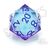 CritStones Liquid Core Dice D20 Moonlight Mystery 3 cm