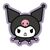 Sanrio Pillow Kuromi Face 36 cm
