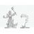 Dungeons & Dragons Nolzur's Marvelous Miniatures Unpainted Miniature Flaming Skeleton & Flameskull 14 cm
