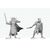 Dungeons & Dragons Nolzur's Marvelous Miniatures Unpainted Miniature Death Knight & Death Knight Aspirant 14 cm