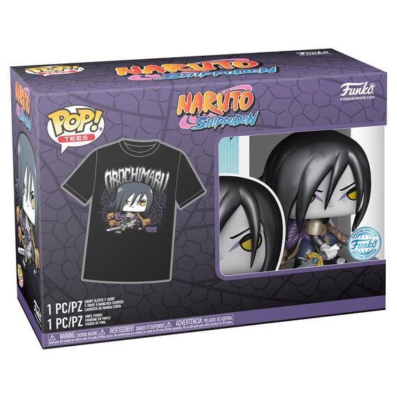 Set figure POP & Tee Naruto Shippuden Orochimaru - Funko POP - Collectibles - Techbox
