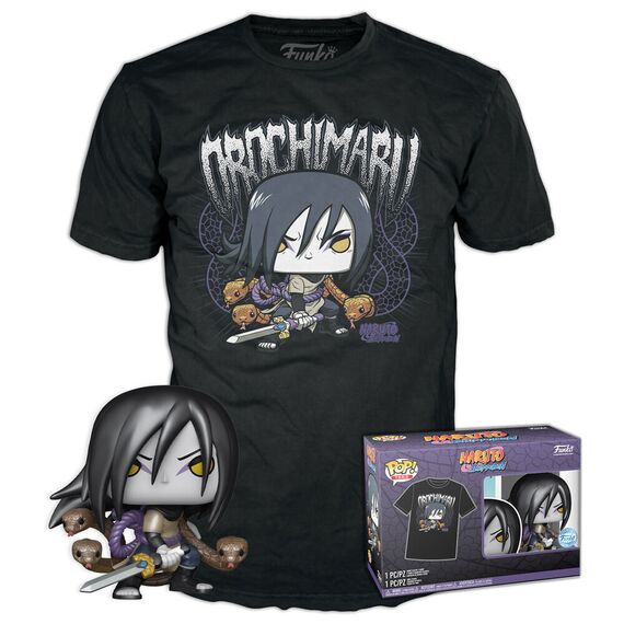 Set figure POP & Tee Naruto Shippuden Orochimaru - Funko POP - Collectibles - Techbox