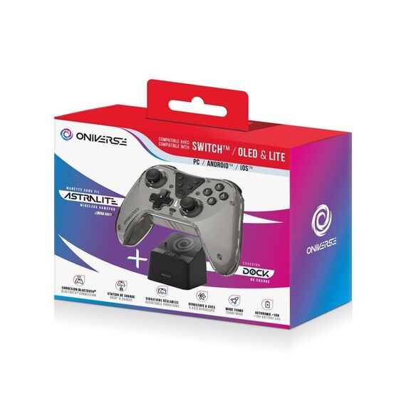 Nintendo Switch Oniverse Astralite Controller Wireless Smoked Black inkl. Charging Station / Nintendo Switch |  Techbox