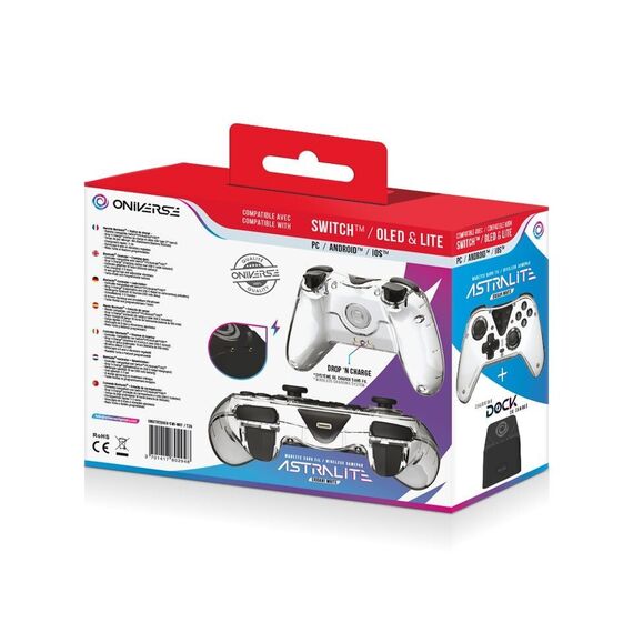Nintendo Switch Oniverse Astralite Controller Wireless Smoked White inkl. Charging Station / Nintendo Switch |  Techbox