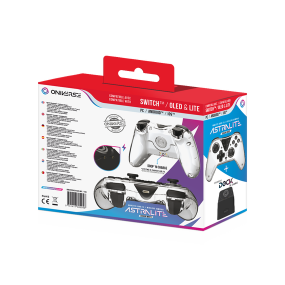 Nintendo Switch Oniverse Astralite Controller Wireless Smoked White inkl. Charging Station / Nintendo Switch |  Techbox