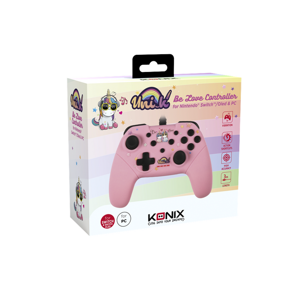 Konix Unik Switch/Pc Gamepad Be Love / Nintendo Switch - Nintendo Switch Accessories - Accessories for Consoles - Techbox