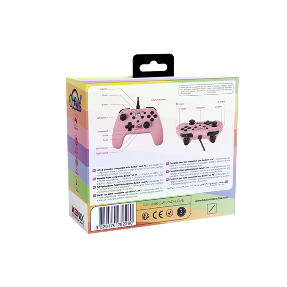 Konix Unik Switch/Pc Gamepad Be Love / Nintendo Switch - Nintendo Switch Accessories - Accessories for Consoles - Techbox