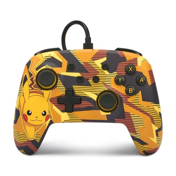 PowerA Enhanced Wired Controller - Nintendo Switch - Camo Storm Pikachu / Nintendo Switch | Techbox