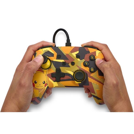 PowerA Enhanced Wired Controller - Nintendo Switch - Camo Storm Pikachu / Nintendo Switch | Techbox