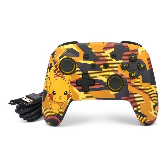 PowerA Enhanced Wired Controller - Nintendo Switch - Camo Storm Pikachu / Nintendo Switch | Techbox
