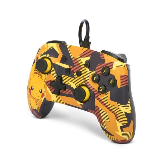 PowerA Enhanced Wired Controller - Nintendo Switch - Camo Storm Pikachu / Nintendo Switch | Techbox