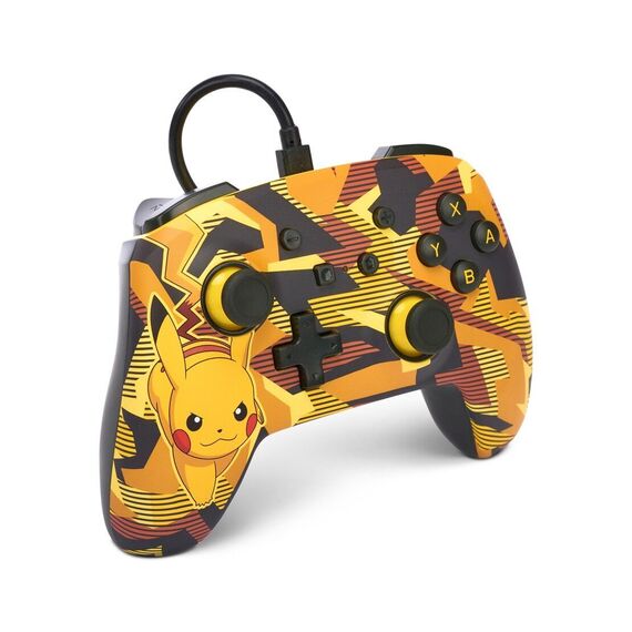 PowerA Enhanced Wired Controller - Nintendo Switch - Camo Storm Pikachu / Nintendo Switch | Techbox